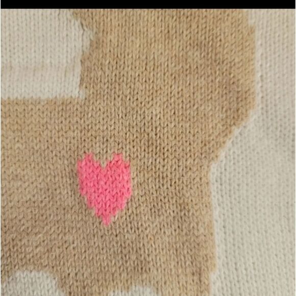 Fawn woodland cream pullover sweater big heart - Picture 2 of 4